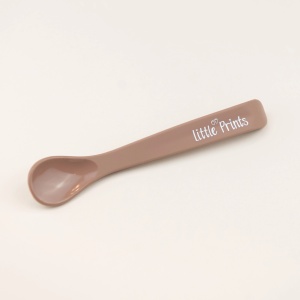 Lingurita din silicon pentru bebelusi Brown, 1 bucata, Little Prints