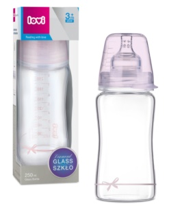 LOVI Biberon sticla diamond glass baby shower fata 250 ml 74/204