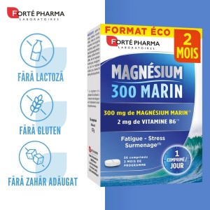 Magneziu marin 300mg + B6, 56 comprimate, Forte Pharma - Img 2