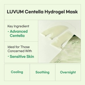 Masca calmanta si reparatoare Calming Repair Cica Gel Mask, 33g, Luvum - Img 3