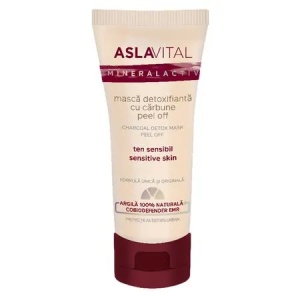 Masca detoxifianta cu carbune Peel Off Mineralactiv, 100ml, 151, Aslavital