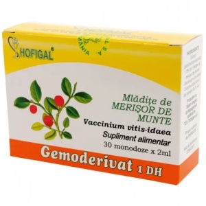 Mladite merisor de munte Gemoderivat, 30 monodoze, Hofigal
