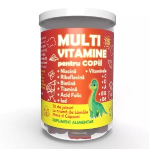 Multivitamine pentru copii, 50 jeleuri, Justin Pharma