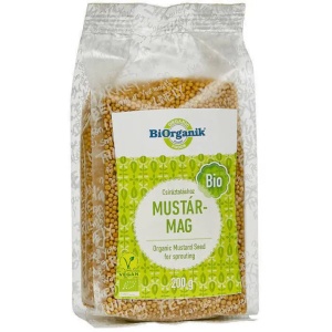 Mustar boabe pentru germinat bio, 200g, Biorganik