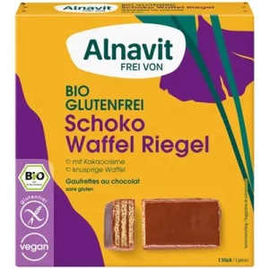 Napolitane cu ciocolata bio fara gluten, 75g, Alnavit