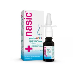 Nasic spray nazal pentru copii 0,5mg/ml + 50mg/ml, 10ml, Cassella Med