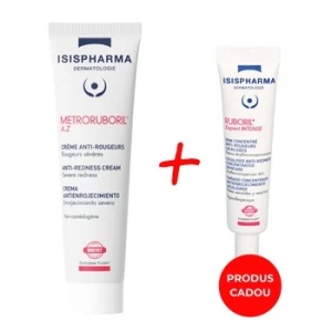 Pachet Crema anti-roseata Metroruboril AZ 30ml + Gel crema Ruboril Expert Intense 15ml Gratuit, Isis Pharma - Img 2