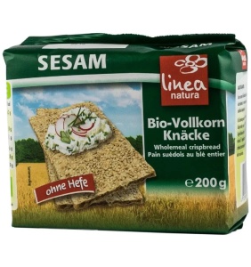 Paine crocanta din secara integrala cu susan, 200g, Linea natura