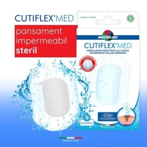 Pansament impermeabil steril Cutiflex Master-Aid, 10,5x15cm, 5 bucati, Pietrasanta Pharma - Img 5