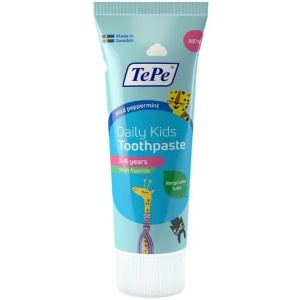 Pasta de dinti Daily Kids cu fluor, 75ml, 19-177, TePe
