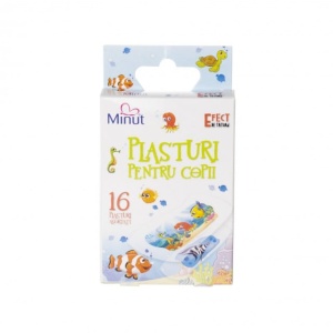 Plasturi copii tatuaj, 16 plasturi, Minut
