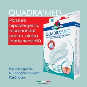 Plasturi piele sensibila Quadra Med Master-Aid, 2 marimi, 20 bucati, Pietrasanta Pharma - Img 6