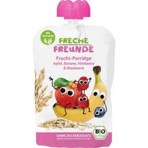 Porridge cu ovaz, mere, banane, zmeura si afine Eco, 100g, Erdbar