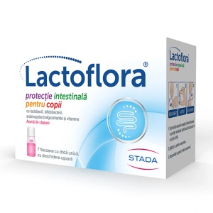 Protector intestinal pentru copii Lactoflora, 7 x 7 ml, Stada