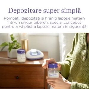 Recipiente de stocare a laptelui matern, 4 bucati, Lansinoh - Img 3