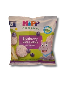 Rondele expandate cu orez si afine, 30g, Hipp