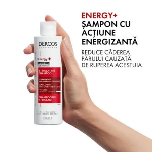 Sampon Dercos Energy+ impotriva caderii parului cu Aminexil, 200ml, Vichy - Img 3