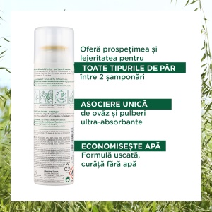 Sampon uscat cu lapte de ovaz, 150ml, Klorane - Img 3