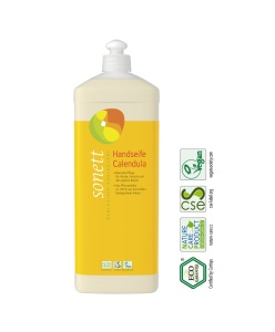 Sapun lichid eco cu galbenele pentru maini si corp, 1L, Sonett