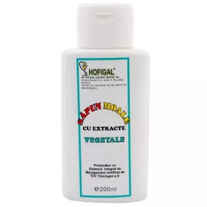 Sapun moale lichid vegetal, 200ml, Hofigal