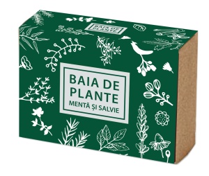 Sapun natural cu menta si salvie, 100g, Baia de Plante - Img 2