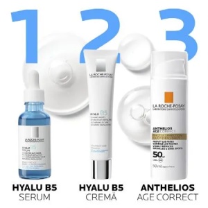 Ser concentrat antirid pentru ten sensibil sau deshidratat Hyalu B5, 30ml, La Roche-Posay - Img 5