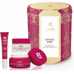Ser pentru conturul ochilor 15 ml + crema de noapte ultimate filler 50 ml + crema ultimate lifting remodeling 50 ml Defence xage, pachet, Bionike