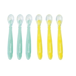 Set 6 lingurite colorate flexibile 6l+, B005418, Badabulle
