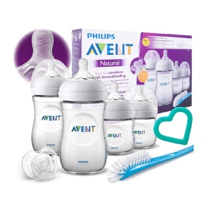 Set complet de biberoane pentru nou nascuti, Natural SCD301/01, Avent