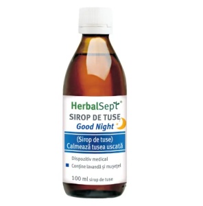 Sirop de tuse HerbalSept Good Night, 100 ml, Zdrovit - Img 2