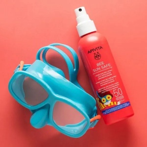 Spray cu protectie solara SPF50 pentru copii Bee Sun Safe, 200ml, Apivita - Img 2