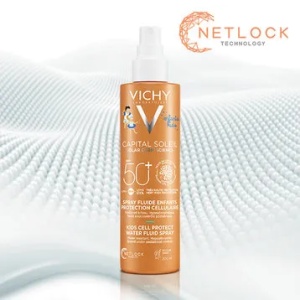 Spray fluid invizibil pentru copii Capital Soleil SPF50+, 200ml, Vichy - Img 2