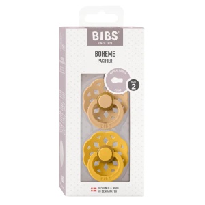 Suzeta Boheme latex Desert sand-Honey bee, 6-18 luni, 240122, 2 bucati, Bibs - Img 3