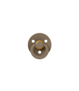Suzeta Colour Dark Oak cu tetina rotunda din latex 18luni+, 300243C, 1 bucata, Bibs