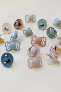 Suzeta De Lux Baby Blue cu tetina rotunda din silicon 0-3ani, 1010231C, 1 bucata, Bibs - Img 3