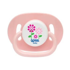 Suzeta din silicon ovala cu desen, 18l+, 831, Wee Baby - Img 2