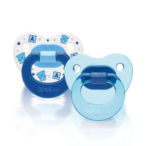 Suzete silicon ortodontice 0-6l, 2 bucati, 437, Wee Baby - Img 1