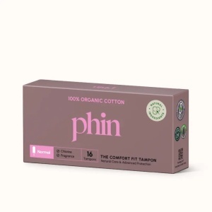 Tampoane bumbac organic, 16buc, Phin