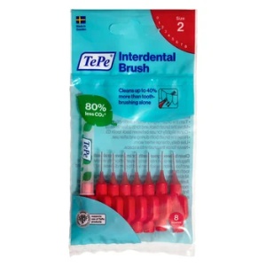 TePe Periute interdentare 0,5mm/nr2 rosu x 8bc