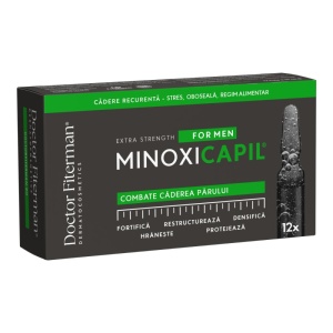 Tratament impotriva caderii parului Minoxicapil Man, 10ml, 12 fiole, Fiterman
