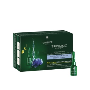Tratament impotriva caderii parului Triphasic Reactional, 12 fiole x 5 ml, Rene Furterer