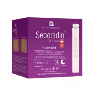 Tratament Vitamin Bomb pentru par gras cu tendinta de cadere, 5.5ml, 7 fiole, Seboradin
