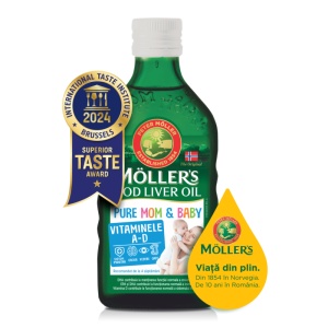 Ulei din ficat de cod Pure Mom & Baby, 250ml, Moller's - Img 2