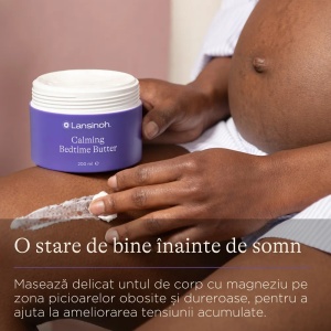 Unt de corp cu magneziu pentru un somn linistit in sarcina, 200ml, Lansinoh - Img 2