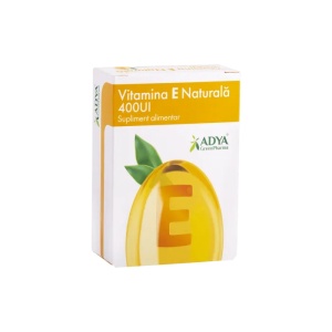 Vitamina E Naturala 400UI, 30 capsule, Adya Green Pharma