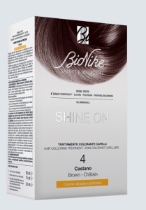 Vopsea tratament pentru par Shine On, culoare brun 4, BioNike