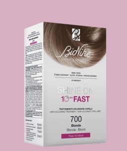 Vopsea tratament pentru par Shine On Fast, culoare blond 700, BioNike