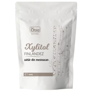 Xylitol finlandez - zahar de mesteacan bio, 500g, OBio