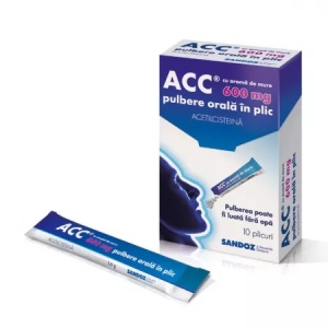 ACC 600mg cu aroma de mure, 10 plicuri, Sandoz