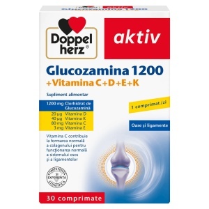 Articulatii mobile Glucozamina 1200mg, 30 comprimate, Doppelherz - Img 1